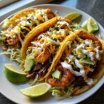 Garnelen- und Steak-Tacos