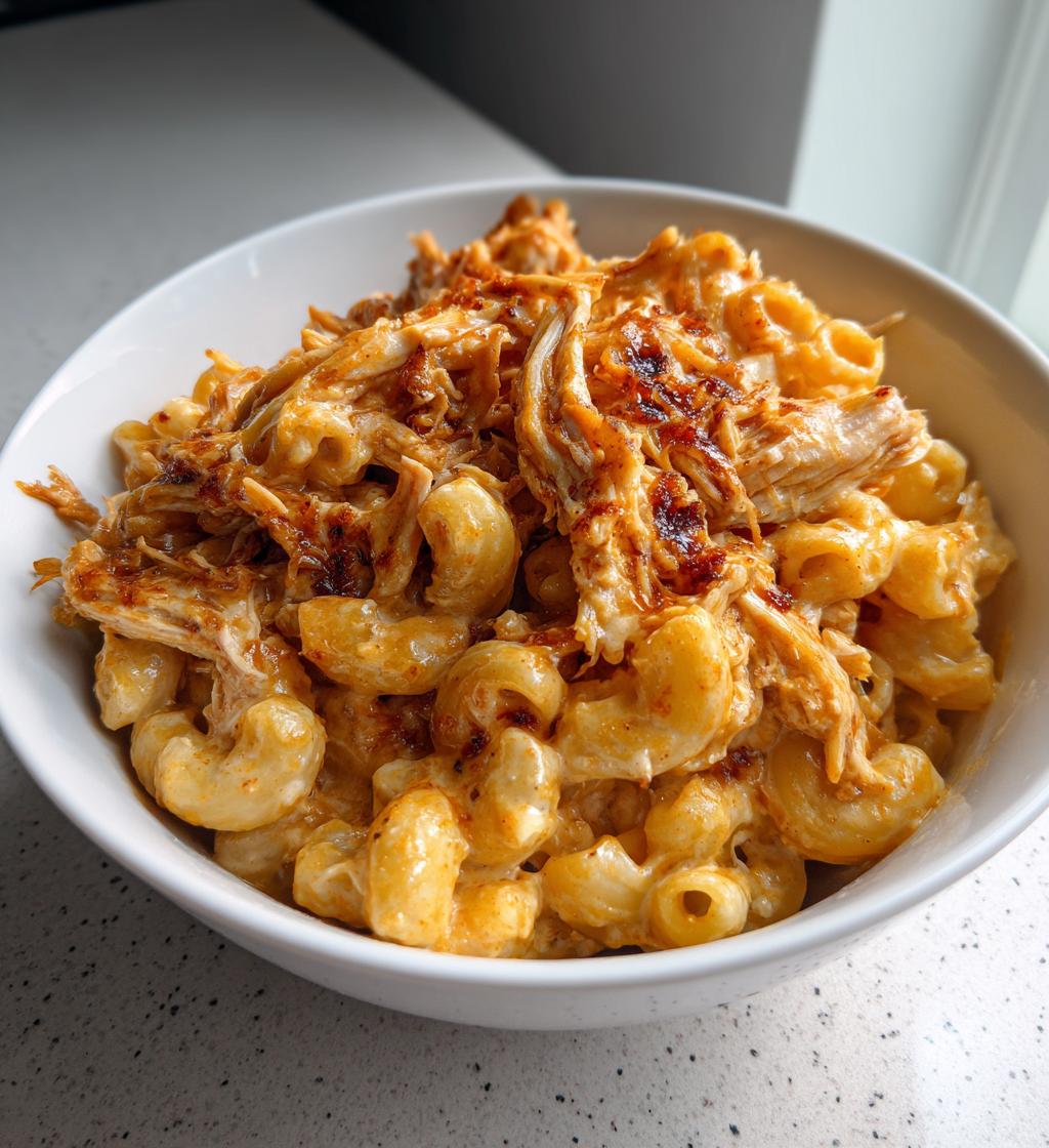 BBQ-Hähnchen-Mac and Cheese