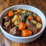 Beef-Stew mit Gemüse und Thymian
