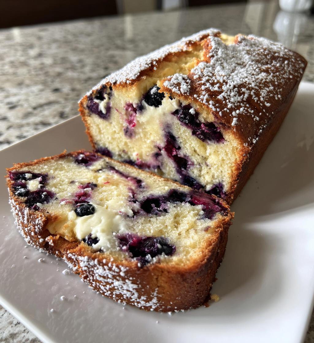 Blaubeer-Frischkäse-Brot