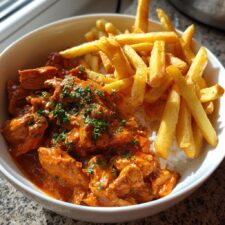 Knusprige Butter Chicken Pommes in 70 Minuten - himmlisch!