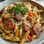Cremige Cajun-Wurst-Pasta (Eintopf)