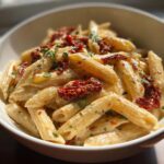 Cremige Pasta mit sonnengetrockneten Tomaten