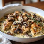 Cremige Pilz-Hähnchen-Pfanne