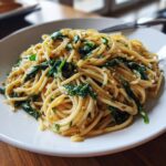 Cremige Toskana-Pasta mit Spinat