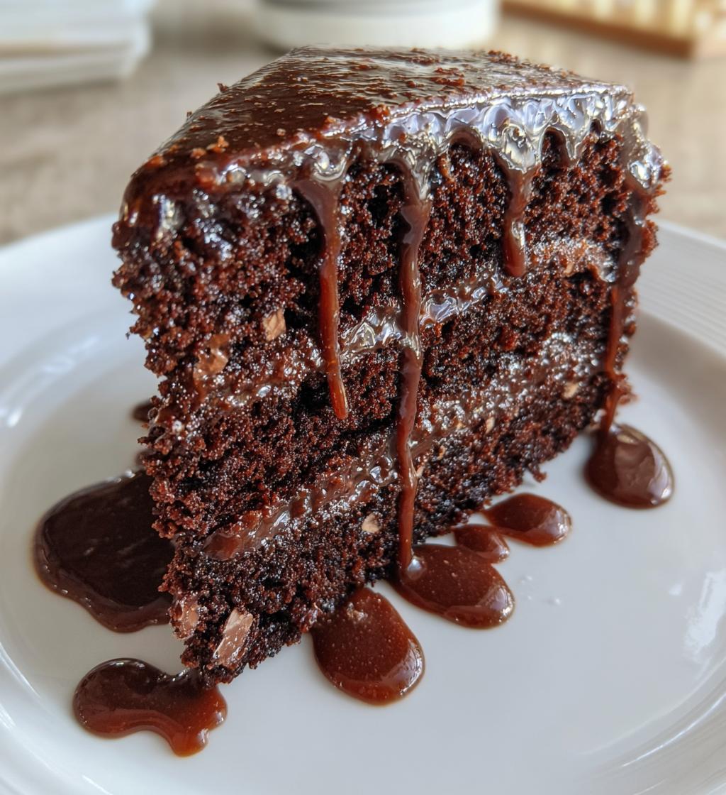 Dreifacher Schokoladen-Fudge-Kuchen