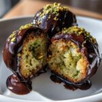 Dubai Chocolate Balls with Pistachio Kunefe Filling