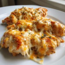 Einfaches zartschmelzendes Knoblauch-Käse-Hähnchen in 30 Minuten
