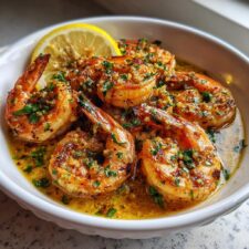 15-mal leckerere Gebratene Garnelen mit Zitronen-Knoblauch-Butter