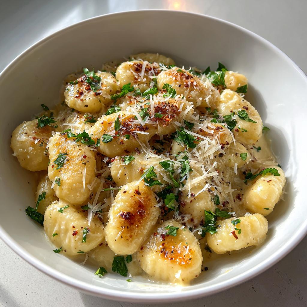 Gnocchi mit cremiger Knoblauchsauce