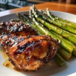 Hawaiianisches Huli Huli Chicken mit geröstetem Spargel