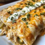Hähnchen-Enchiladas mit Sauerrahm