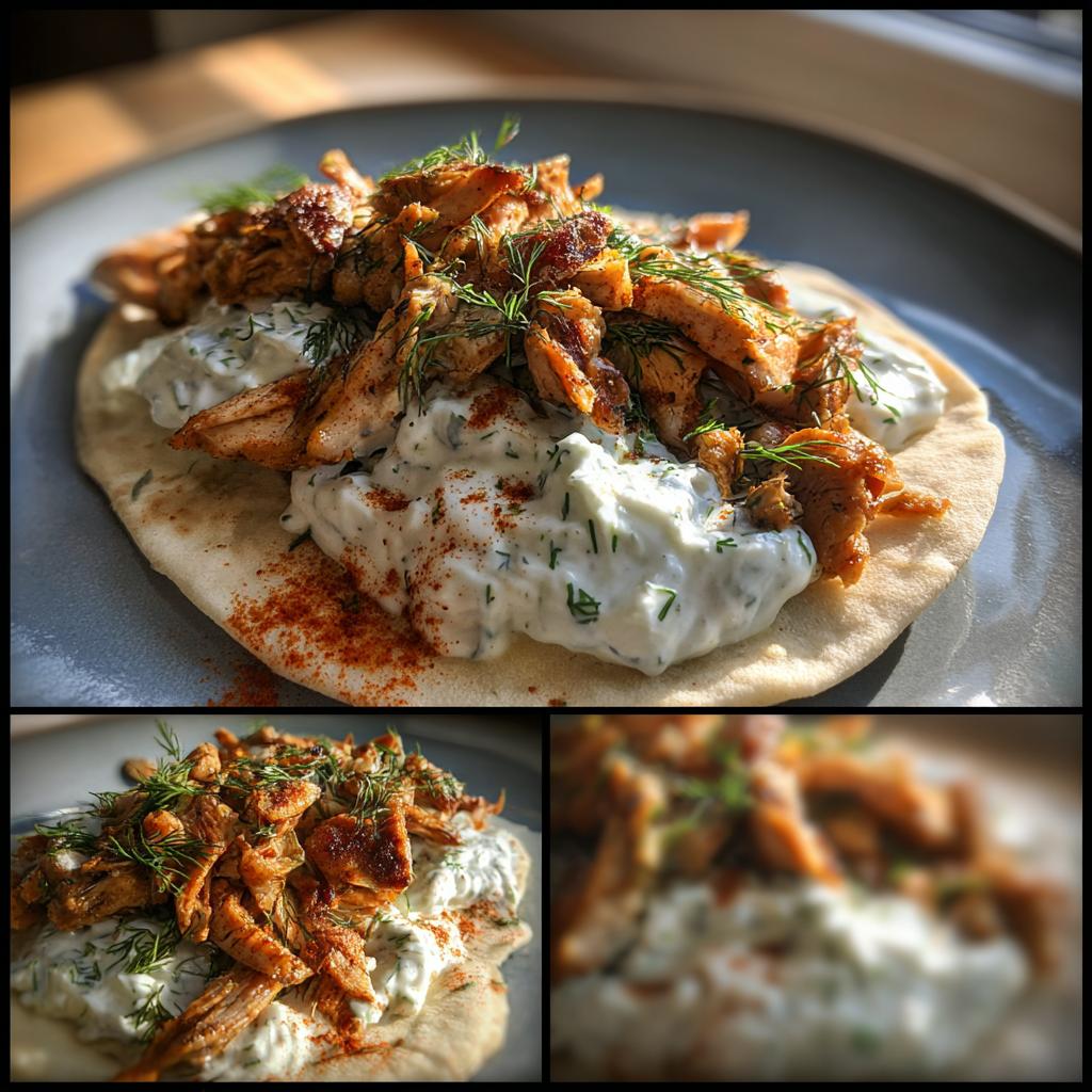 Hähnchen-Gyros mit hausgemachtem Tzatziki