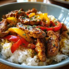 Perfekte Hähnchen-Paprika-Pfanne in nur 30 Minuten