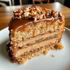 Saftiger Karamell-Crunch-Kuchen mit 3 Geheimzutaten