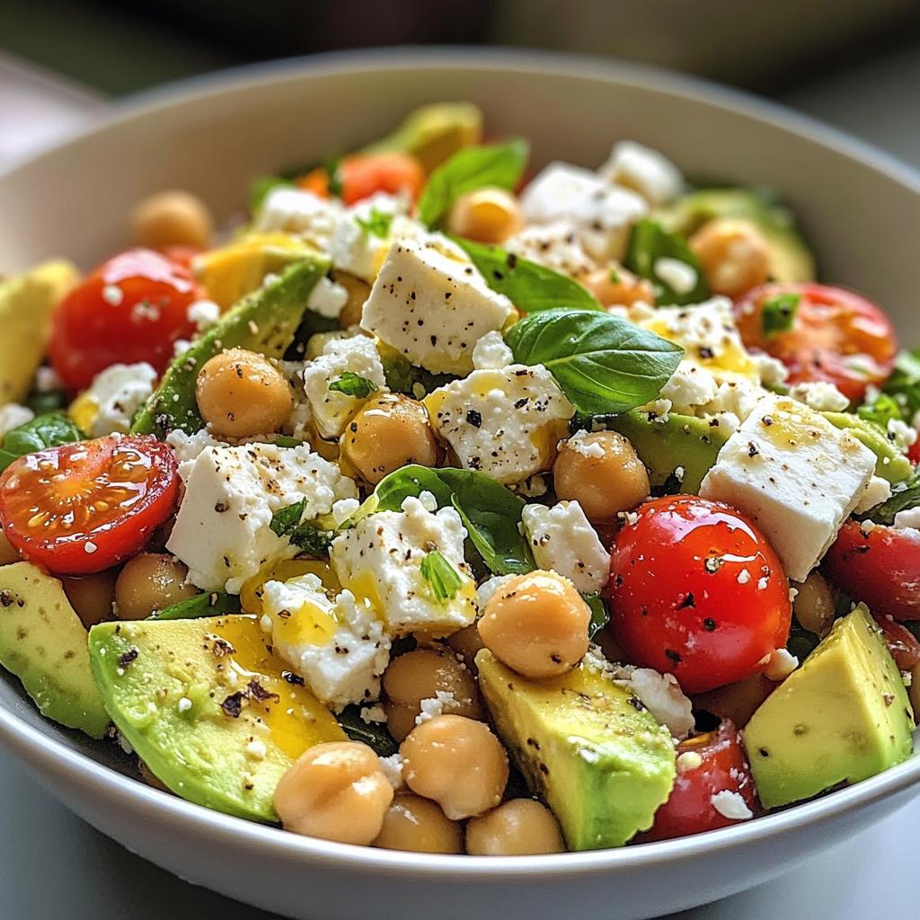 Kichererbsen-Feta-Avocado-Salat