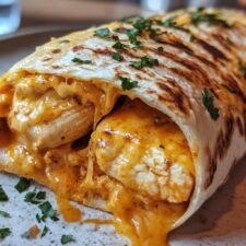 25-minütige klebrige Knoblauch-Hähnchen-Wraps - göttlich