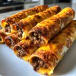 Knoblauchbutter-Rindfleisch-Cheeseburger-Rollups