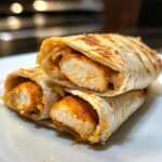 Knusprige Hähnchen-Mozzarella-Wraps aus der Heißluftfritteuse | Einfaches Rezept für die Heißluftfritteuse