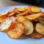 Knusprige Kartoffelscheiben aus der Heißluftfritteuse