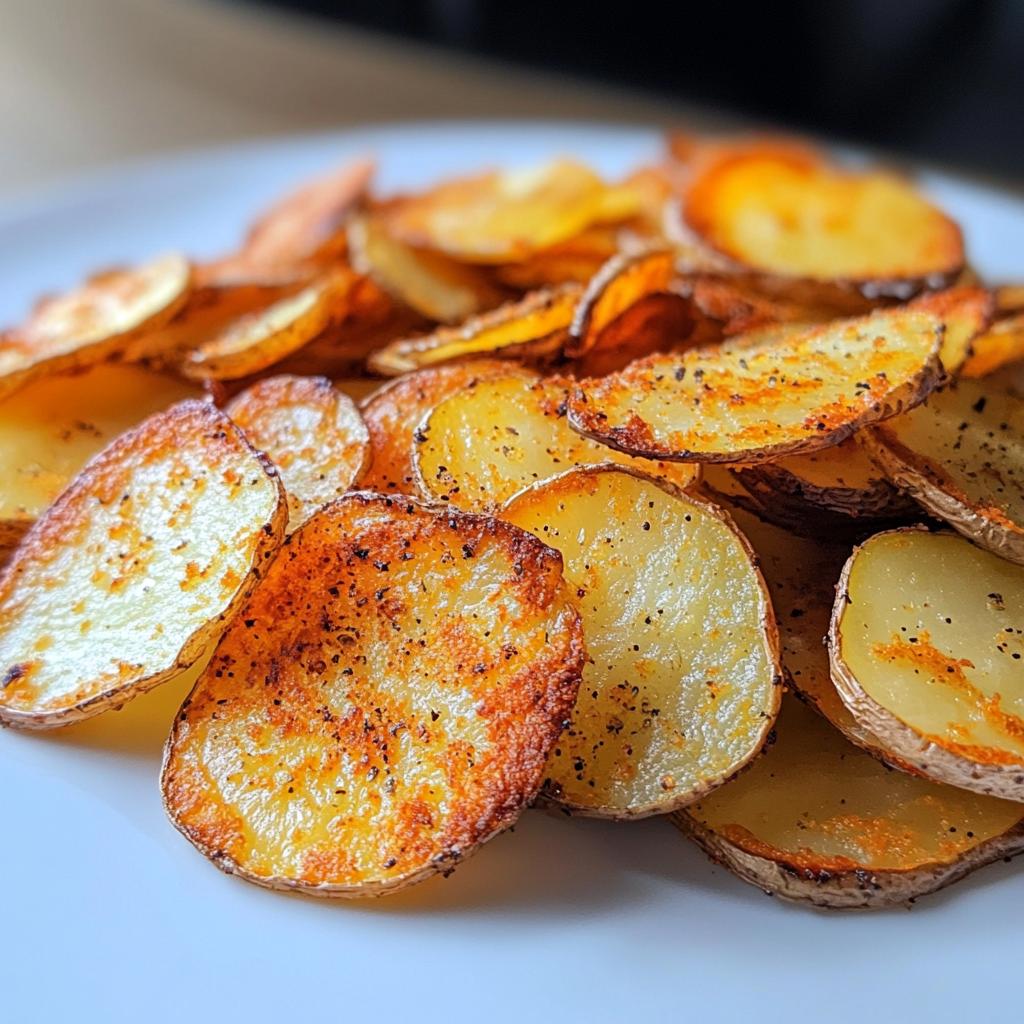 Knusprige Kartoffelscheiben aus der Heißluftfritteuse