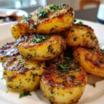 Knusprige Knoblauchbutter-Kartoffeln – einfache, aromatische Beilage