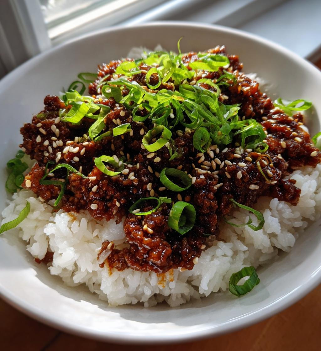Koreanische Rinderhack-Bowl
