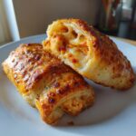 Käse-Hähnchen-Rollen aus Blätterteig