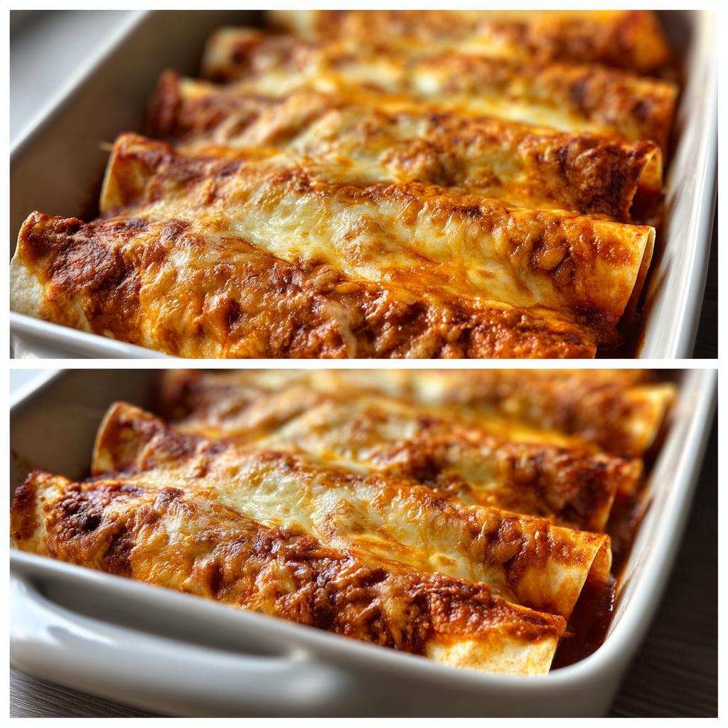 Käsige Hähnchen-Enchiladas