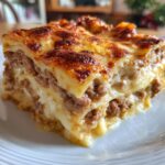 Lasagne mit Rindfleisch und Käse