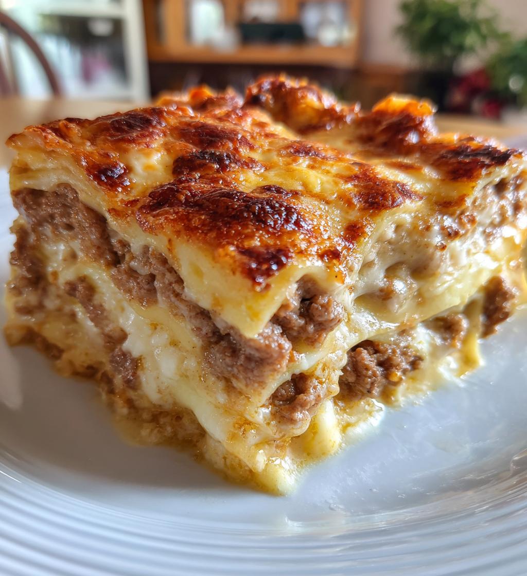 Lasagne mit Rindfleisch und Käse