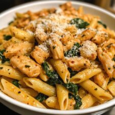 Marry-Me-Hähnchen-Pasta mit Spinat in 30 Minuten zaubern
