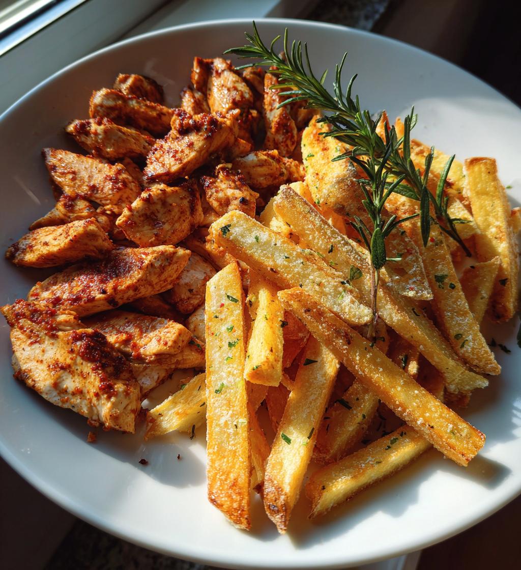 Mediterrane Hähnchen-Gyros mit Parmesan-Pommes