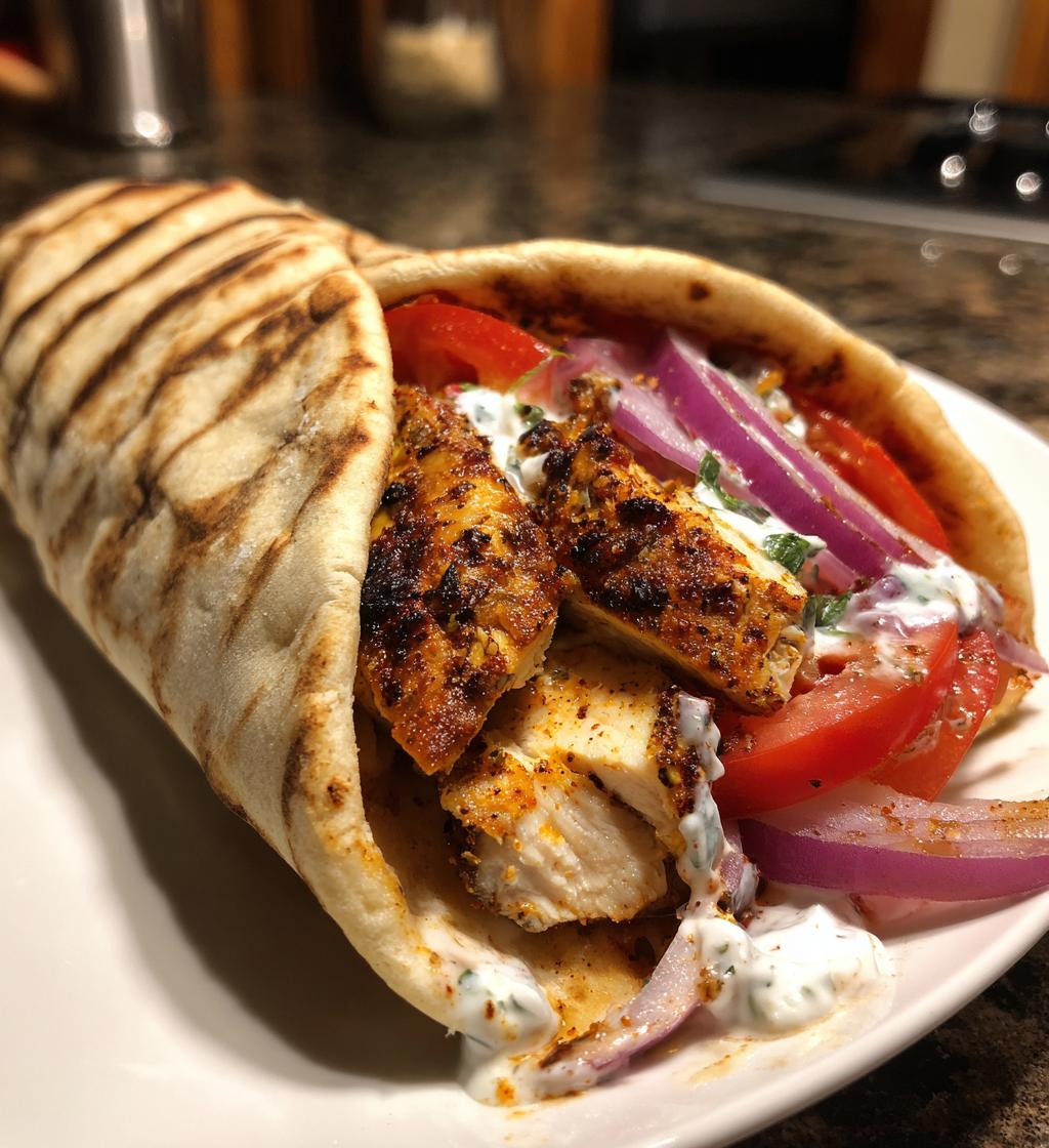 Mediterranes Hähnchen-Gyros: Schnell & gesund!