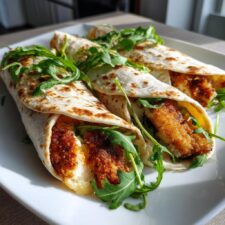 25-Minuten Knoblauch-Käse-Hähnchen-Wraps - unwiderstehlich lecker!