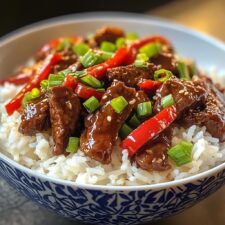 35-Minuten Mongolisches Rindfleisch mit Basmatireis - himmlisch einfach!