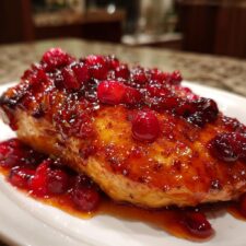Perfektes Pfannen-Hähnchen mit Cranberry-Orangen-Soße in 25 Minuten