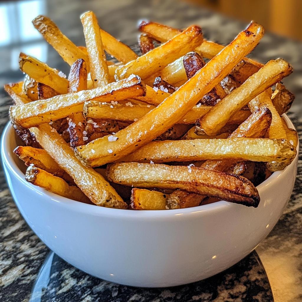 Pommes frites aus der Heißluftfritteuse