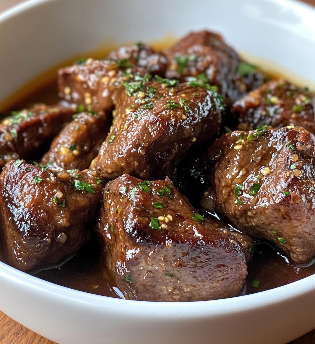 Proteinreiches Slow-Cooker-Rezept: Knoblauchbutter-Rinderstücke