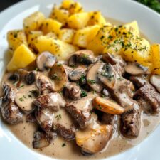 40-Minuten Wunder: Rindergeschnetzeltes Stroganoff mit Butterkartoffeln