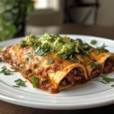 Schmackhafte Rindfleisch-Enchiladas mit Avocado in 45 Min