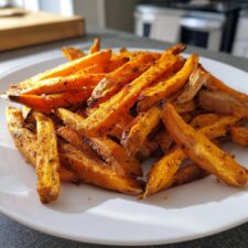 Knusprige Süßkartoffel-Pommes in 30 Minuten – himmlisch lecker!