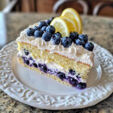 Perfekte Zitronen-Blaubeer-Sahnetorte in 15 Jahren bewährt