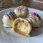 white chocolate cheesecake truffles