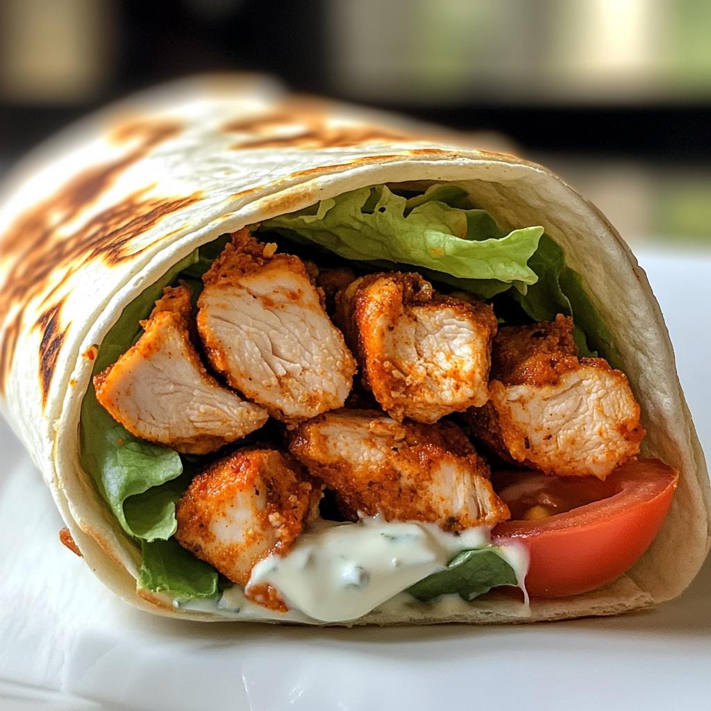 Airfryer Chicken Wraps