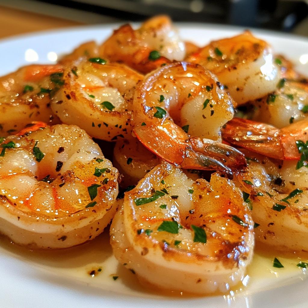 Airfryer Garnelen mit Knoblauchbutter