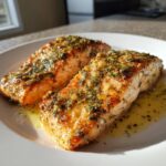 Airfryer Lachsfilet mit Zitronenbutter