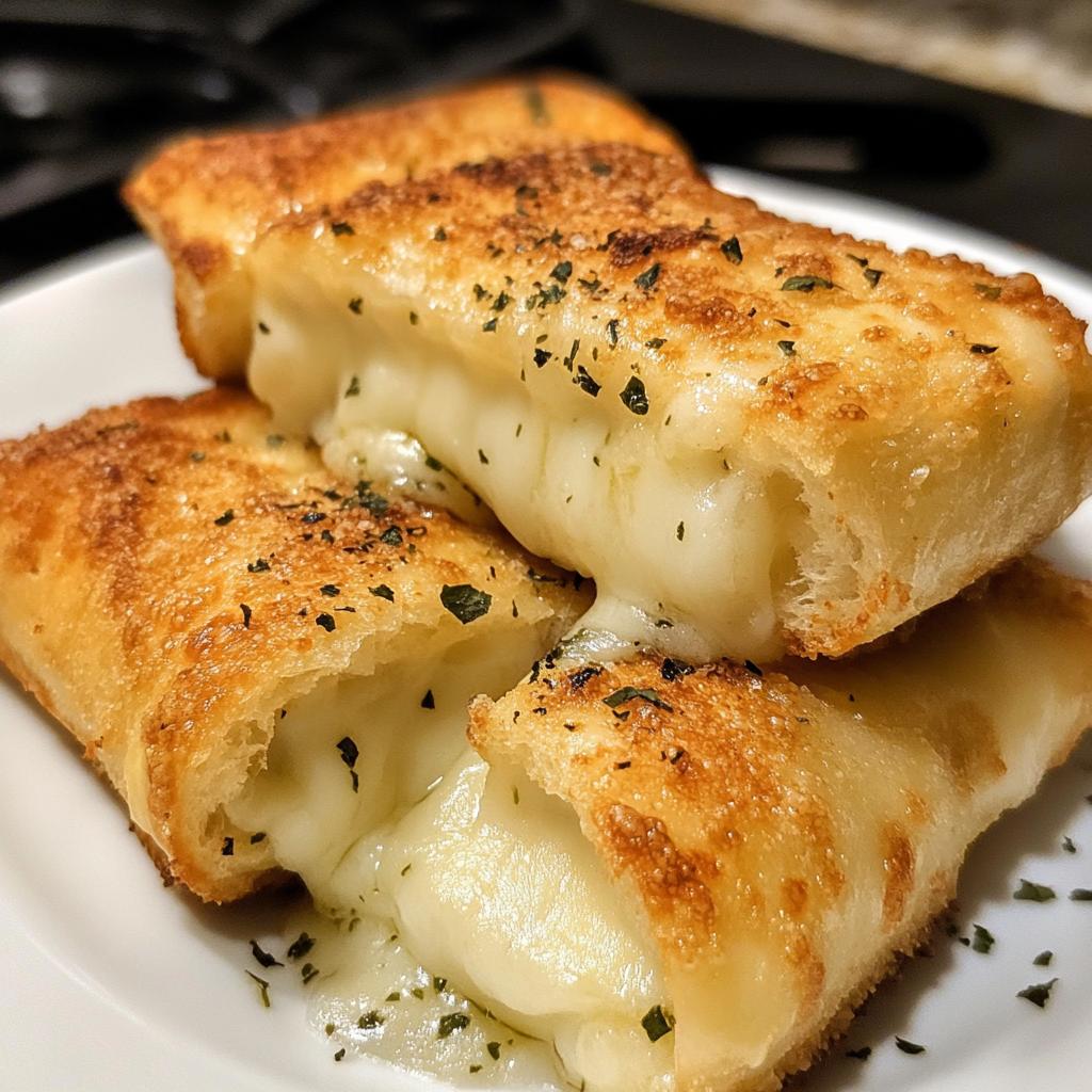 Airfryer Toastrollen mit Käse