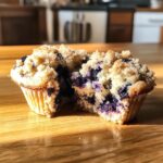 Blaubeer-Muffins mit Streuseln