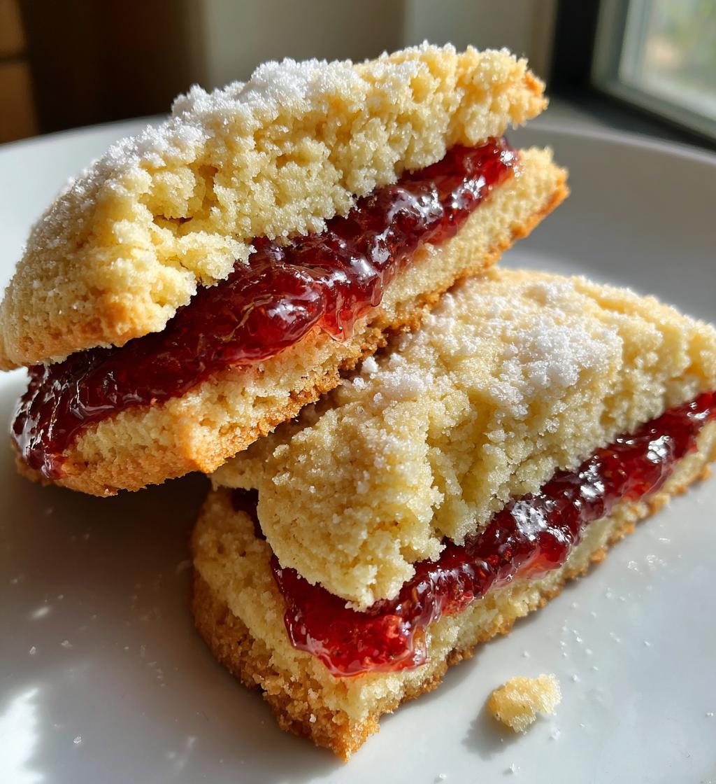 Butterweiche Marmeladenkekse mit Himbeerfüllung